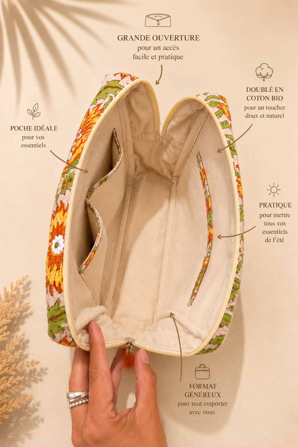 Grande trousse de toilette Sooraj
